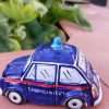 Fiat 500 CARABINIERI in ceramica dipinta a mano