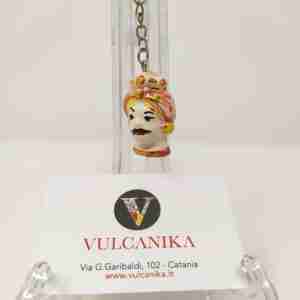 Portachiavi in Ceramica di Caltagirone Vulcanika
