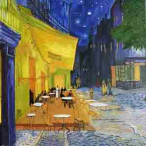 Van Gogh Terrazza del caffè la sera Falso d'autore Artista Alessia Interdonato