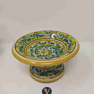 Centrotavola in Ceramica di Caltagirone dipinto a mano