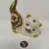 Gatto in Ceramica di Caltagirone decorativo dipinto a mano un prodotto artigianale e un'idea regalo