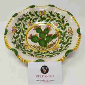 Vassoio Ceramica di Caltagirone dipinto a mano