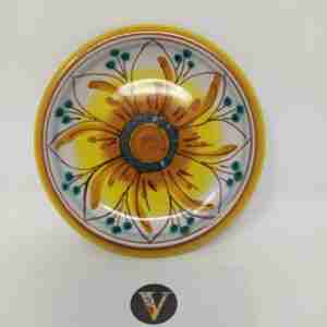 Piattino in Ceramica di Caltagirone dipinta a mano