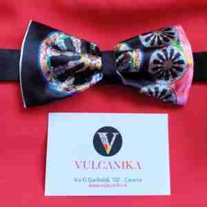 Papillon made in Sicily uomo cucito a mano un tributo all'artigianato Siciliano