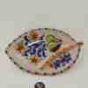 Piattino Antipastiera in Ceramica di Caltagirone dipinta a mano dal design originale