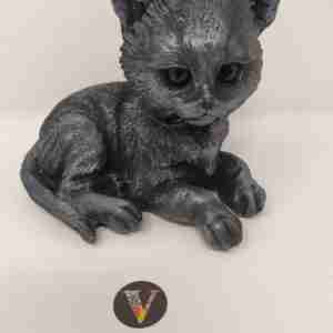 Gatto in pietra lavica