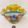 Coffa Siciliana in Ceramica di Caltagirone dipinta a mano