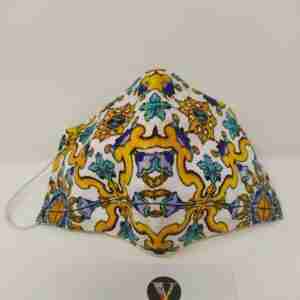 Mascherina in cotone Stile Siciliano