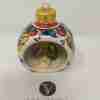 Palle di Natale con Presepe in ceramica di Caltagirone realizzate e dipinte a mano da artigiani Calatini un prodotto artigianale e un regalo di Natale