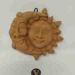 Sole Luna in terracotta diam.13