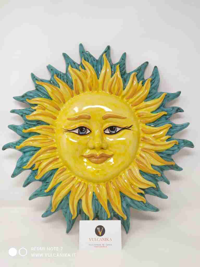 Sole in Ceramica di Caltagirone Cm. 40