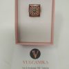 Anello in pietra lavica con mattonella