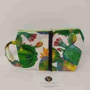 Pochette cotone cucita a mano Soggetto Sicilia