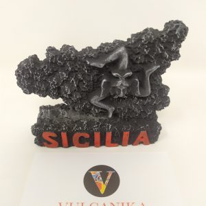 Fermacarte in pietra lavica "Sicilia"