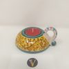 Portacandela tea-light in Ceramica di Caltagirone dipinta a mano