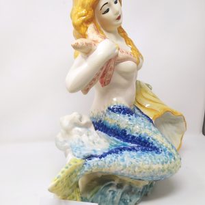 Sirena in Ceramica di Caltagirone dipinta a mano