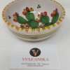 Ciotola in Ceramica di Caltagirone con fichi d'india Sicilian style