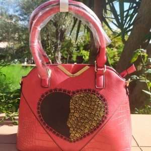Borsa ecopelle dipinta a mano