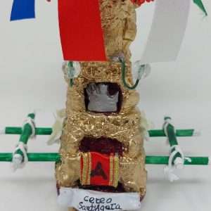 Candelora Circolo S.Agata in legno e resina