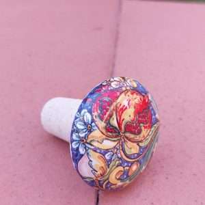 Tappo di sughero e in ceramica di Caltagirone