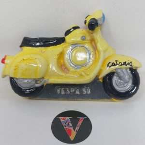 Calamite in Ceramica con vespa dipinte a mano