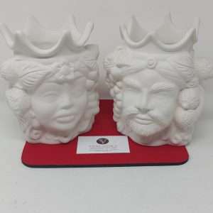 Teste di Moro siciliane in terracotta