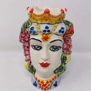 Teste di Moro sicilian style in Ceramica dipinte a mano