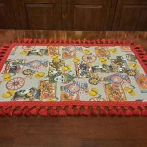 Runner Sicilia in cotone cucito a mano