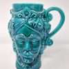 Testa di moro tazza uomo in ceramica di Caltagirone
