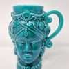 Testa di Moro tazza donna in ceramica di Caltagirone