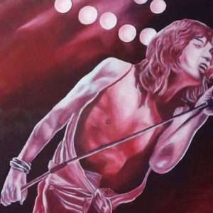 Mick Jagger Olio su tela