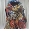 Foulard misto seta tema Siciliano