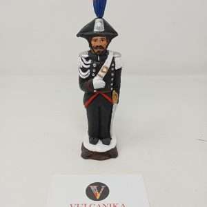 Statuetta Carabiniere Alta Uniforme in Terracotta H Cm. 17