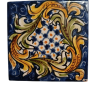 Mattonella 10x10 in ceramica di Caltagirone