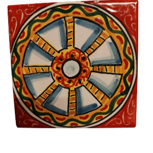 Mattonella 10x10 in ceramica di Caltagirone