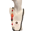 Collana pietra lavica e Ceramica di Caltagirone