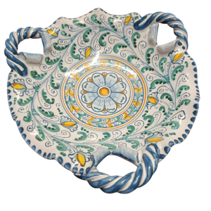 Centrotavola ornato in Ceramica di Caltagirone